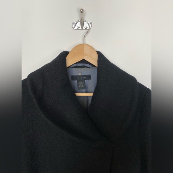 1990s The Limited Wool Mohair blend Longline Overcoat Small - Picture 4 of 13